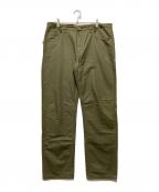 stussyステューシー）の古着「裏チェックワークパンツ」｜オリーブ