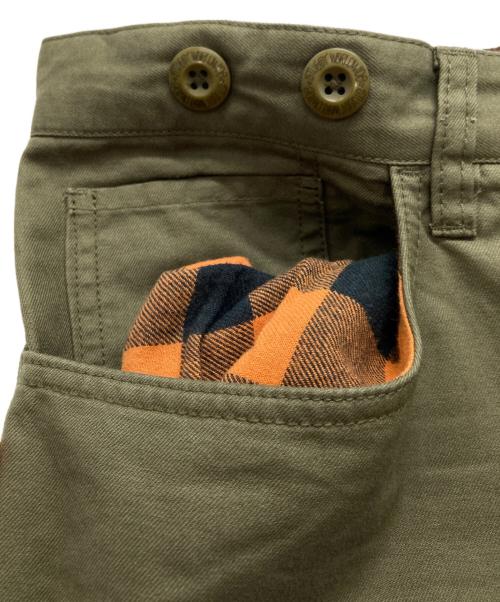 stussy（ステューシー）stussy (ステューシー) 裏チェックワークパンツ オリーブ サイズ:36の古着・服飾アイテム