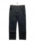 stussyステューシー）の古着「裏チェックワークパンツ」｜ブラック