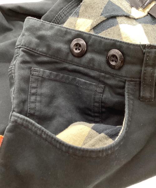 stussy（ステューシー）stussy (ステューシー) 裏チェックワークパンツ ブラック サイズ:36の古着・服飾アイテム