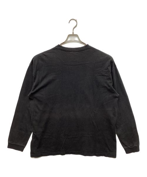 stussy（ステューシー）stussy (ステューシー) スニーカープリント長袖Tシャツ / ロングスリーブカットソー ブラック サイズ:XLの古着・服飾アイテム