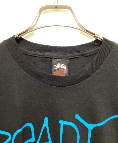 stussy（ステューシー）stussy (ステューシー) Ready Steady Go Tee / レディ ステディ ゴー Tシャツ / プリントTシャツ ブラック サイズ:XLの古着・服飾アイテム