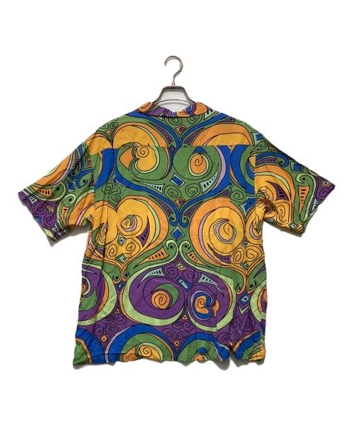 stussy（ステューシー）stussy (ステューシー) Laugh in アロハシャツ / ラフ イン アロハシャツ / 総柄オープンカラーシャツ マルチカラー サイズ:XLの古着・服飾アイテム