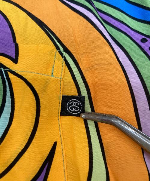 stussy（ステューシー）stussy (ステューシー) Laugh in アロハシャツ / ラフ イン アロハシャツ / 総柄オープンカラーシャツ マルチカラー サイズ:XLの古着・服飾アイテム