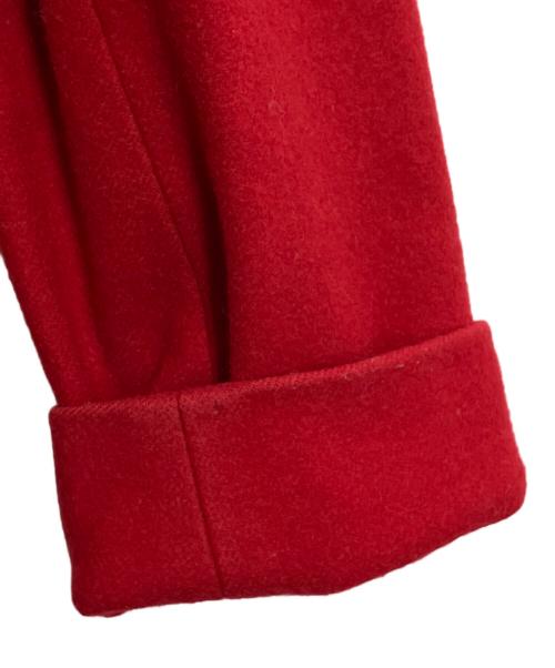 Vivienne Westwood RED LABEL（ヴィヴィアンウエストウッドレッドレーベル）Vivienne Westwood RED LABEL (ヴィヴィアンウエストウッドレッドレーベル) オーブボタンウール混ショートコート レッド サイズ:2の古着・服飾アイテム