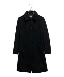 MIU MIU（ミュウミュウ）の古着「ウールアンゴラコート」｜ブラック