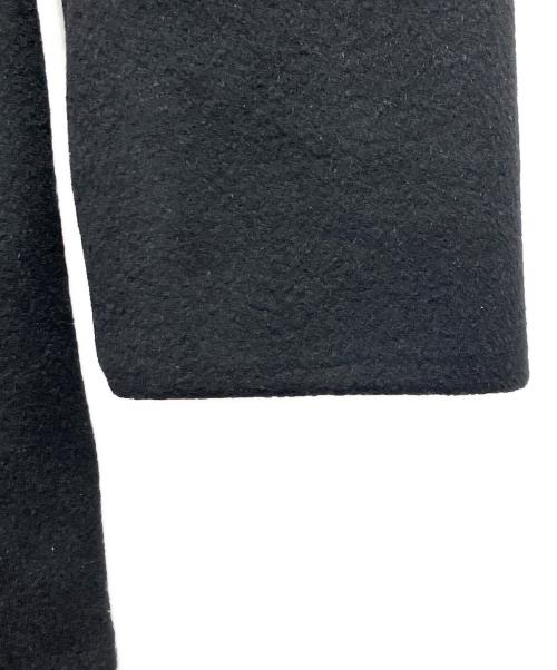 MIU MIU（ミュウミュウ）MIU MIU (ミュウミュウ) ウールアンゴラコート ブラック サイズ:36の古着・服飾アイテム