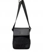 EMPORIO ARMANIエンポリオ アルマーニ）の古着「テスートマクロロゴショルダーバッグ」｜ブラック