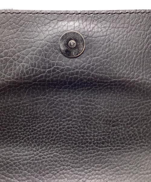 EMPORIO ARMANI（エンポリオ アルマーニ）EMPORIO ARMANI (エンポリオ アルマーニ) テスートマクロロゴショルダーバッグ ブラックの古着・服飾アイテム