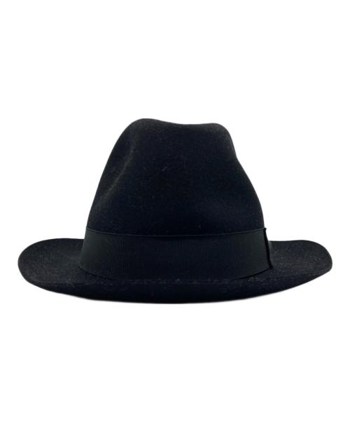 BORSALINO（ボルサリーノ）BORSALINO (ボルサリーノ) アレッサンドリア 中折れ ラビットウールハット ブラックの古着・服飾アイテム