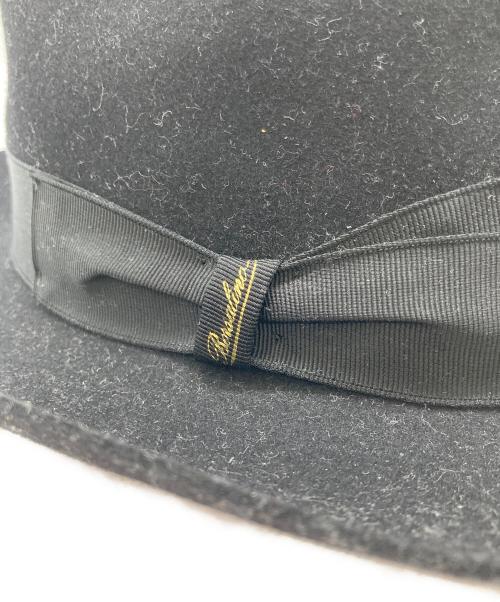 BORSALINO（ボルサリーノ）BORSALINO (ボルサリーノ) アレッサンドリア 中折れ ラビットウールハット ブラックの古着・服飾アイテム