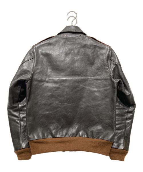 THE REAL McCOY'S（ザ・リアルマッコイズ）THE REAL McCOY'S (ザ・リアルマッコイズ) A-2 フライト ジャケット 茶芯レザー ブラウン サイズ:38の古着・服飾アイテム