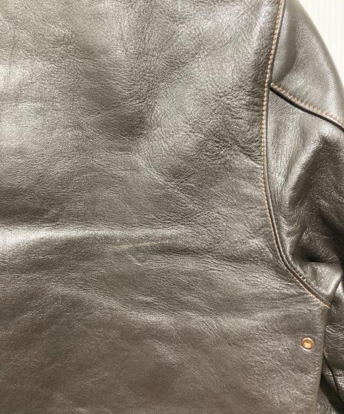 THE REAL McCOY'S（ザ・リアルマッコイズ）THE REAL McCOY'S (ザ・リアルマッコイズ) A-2 フライト ジャケット 茶芯レザー ブラウン サイズ:38の古着・服飾アイテム