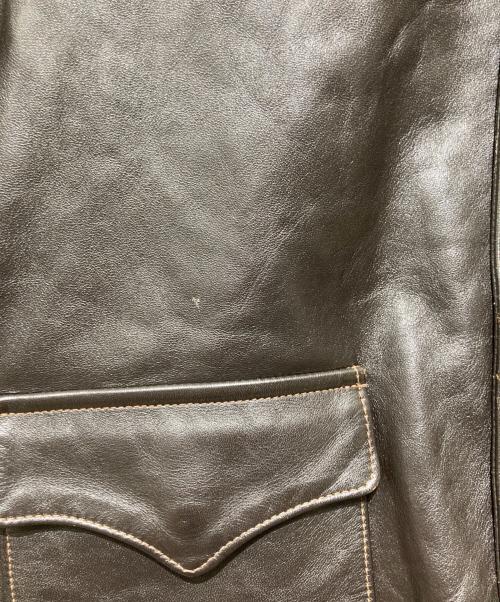 THE REAL McCOY'S（ザ・リアルマッコイズ）THE REAL McCOY'S (ザ・リアルマッコイズ) A-2 フライト ジャケット 茶芯レザー ブラウン サイズ:38の古着・服飾アイテム