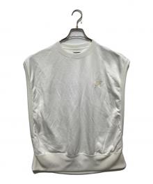 Needles（ニードルズ）の古着「SLEEVE LESS SWEAT C/PE JERSEY / スリーブレス スウェット ベスト」｜ホワイト