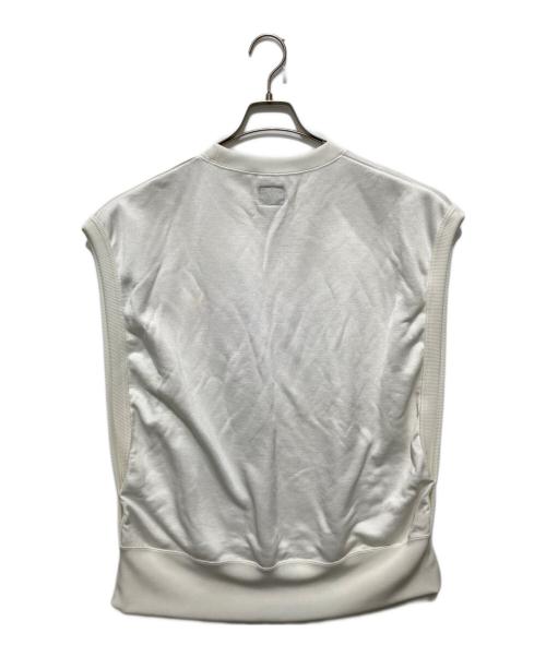 Needles（ニードルズ）Needles (ニードルズ) SLEEVE LESS SWEAT C/PE JERSEY / スリーブレス スウェット ベスト ホワイト サイズ:Lの古着・服飾アイテム