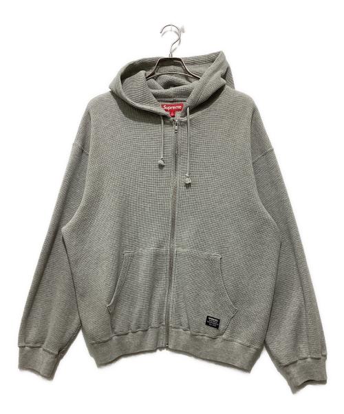 SUPREME（シュプリーム）Supreme (シュプリーム) 25SS Hooded Zip Up Thermal ヘザーグレー サイズ:Lの古着・服飾アイテム