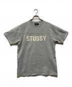 stussyステューシー）の古着「ナンバリングロゴ半袖カットソー」｜グレー