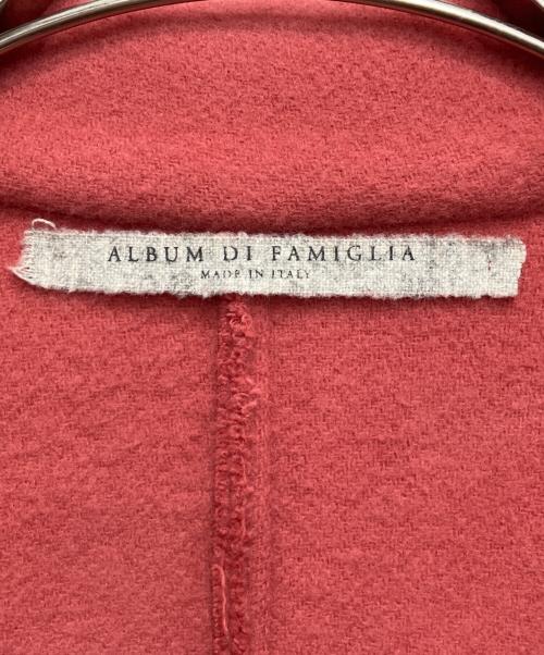 album di famiglia（アルバム ディ ファミリア）album di famiglia (アルバム ディ ファミリア) ステンカラーコート ピンク サイズ:Ｌの古着・服飾アイテム
