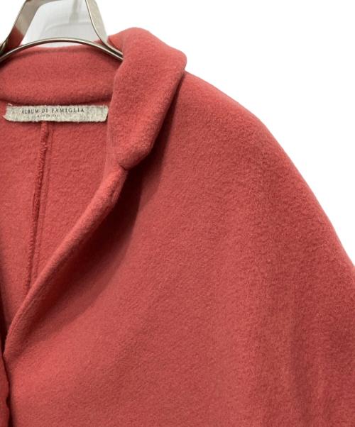 album di famiglia（アルバム ディ ファミリア）album di famiglia (アルバム ディ ファミリア) ステンカラーコート ピンク サイズ:Ｌの古着・服飾アイテム