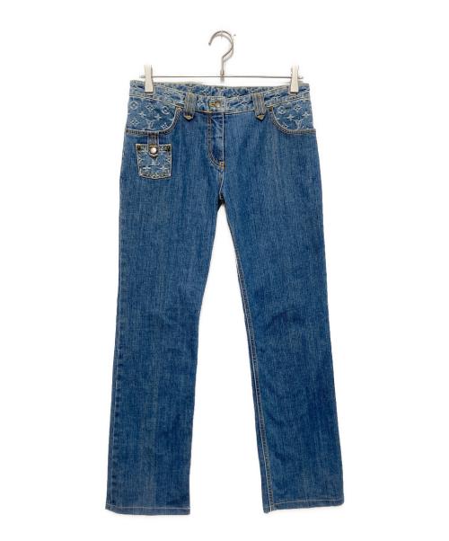LOUIS VUITTON（ルイ ヴィトン）LOUIS VUITTON (ルイ ヴィトン) モノグラム デニムパンツ インディゴ サイズ:Sの古着・服飾アイテム