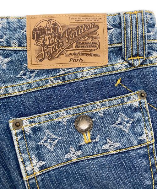 LOUIS VUITTON（ルイ ヴィトン）LOUIS VUITTON (ルイ ヴィトン) モノグラム デニムパンツ インディゴ サイズ:Sの古着・服飾アイテム