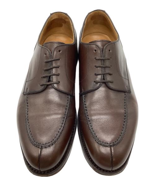 berwick（バーウィック）berwick (バーウィック) Uチップレザーシューズ ブラウン サイズ:UK6.5の古着・服飾アイテム