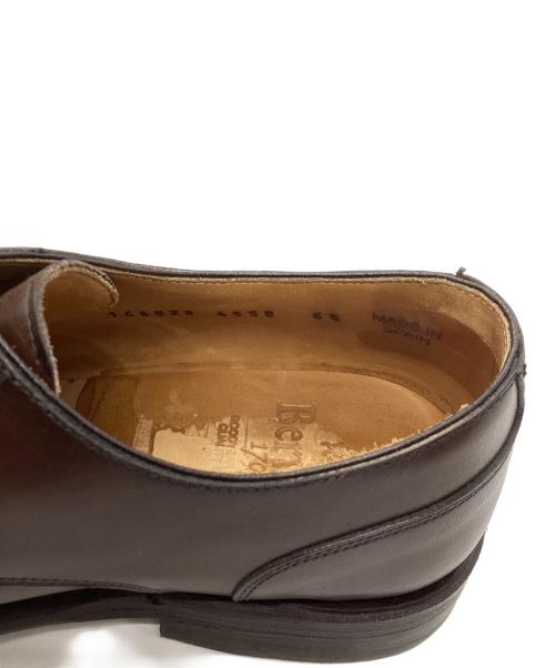 berwick（バーウィック）berwick (バーウィック) Uチップレザーシューズ ブラウン サイズ:UK6.5の古着・服飾アイテム