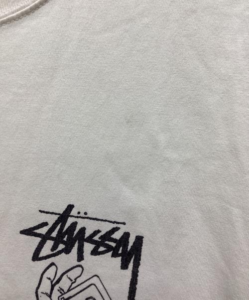 stussy（ステューシー）stussy (ステューシー) トランプシャッフルTシャツ / プリントTシャツ ベージュ サイズ:Lの古着・服飾アイテム