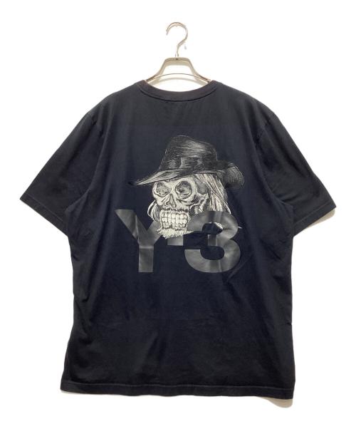 Y-3（ワイスリー）Y-3 (ワイスリー) Skull Tee / スカルTシャツ / プリント 刺繍 Tシャツ ブラック サイズ:Mの古着・服飾アイテム
