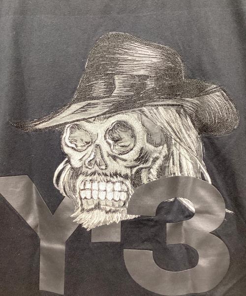 Y-3（ワイスリー）Y-3 (ワイスリー) Skull Tee / スカルTシャツ / プリント 刺繍 Tシャツ ブラック サイズ:Mの古着・服飾アイテム