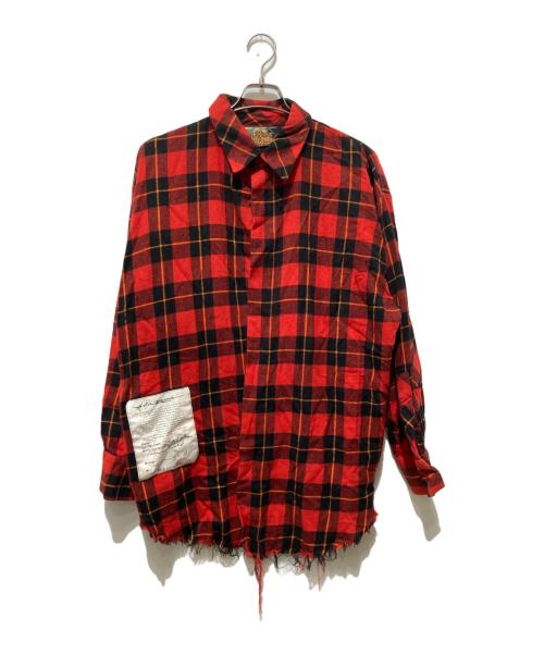 Denham（デンハム）Denham (デンハム) ATELIER RESERVE (アトリエリザーブ) ロングカーディガン レッド サイズ:Sの古着・服飾アイテム