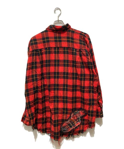 Denham（デンハム）Denham (デンハム) ATELIER RESERVE (アトリエリザーブ) ロングカーディガン レッド サイズ:Sの古着・服飾アイテム