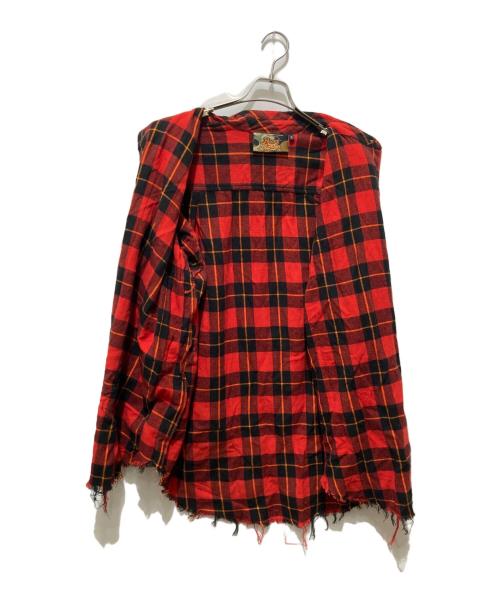 Denham（デンハム）Denham (デンハム) ATELIER RESERVE (アトリエリザーブ) ロングカーディガン レッド サイズ:Sの古着・服飾アイテム