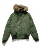 POLO JEANS CO.ポロジーンズカンパニー）の古着「ファーダウンジャケット」｜グリーン