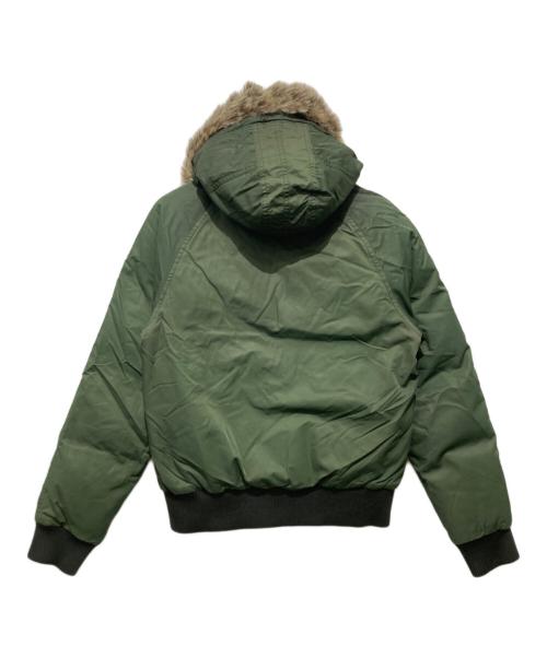 POLO JEANS CO.（ポロジーンズカンパニー）POLO JEANS CO. (ポロジーンズカンパニー) ファーダウンジャケット グリーン サイズ:Mの古着・服飾アイテム