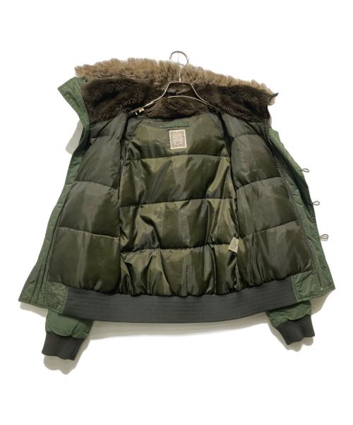 POLO JEANS CO.（ポロジーンズカンパニー）POLO JEANS CO. (ポロジーンズカンパニー) ファーダウンジャケット グリーン サイズ:Mの古着・服飾アイテム