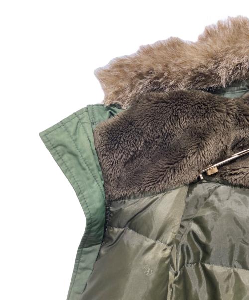 POLO JEANS CO.（ポロジーンズカンパニー）POLO JEANS CO. (ポロジーンズカンパニー) ファーダウンジャケット グリーン サイズ:Mの古着・服飾アイテム