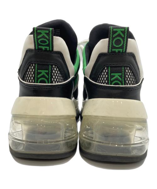 MICHAEL KORS（マイケル・コース）MICHAEL KORS (マイケルコース) OLYMPIA エクストリーム スニーカー / 厚底スニーカー / ローカットスニーカー  ブラック×グリーン サイズ:7Ｍの古着・服飾アイテム
