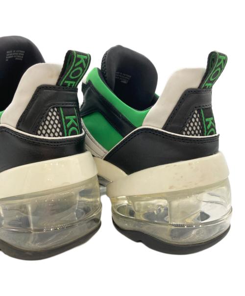 MICHAEL KORS（マイケル・コース）MICHAEL KORS (マイケルコース) OLYMPIA エクストリーム スニーカー / 厚底スニーカー / ローカットスニーカー  ブラック×グリーン サイズ:7Ｍの古着・服飾アイテム