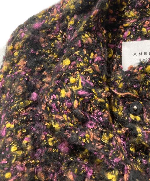 Ameri（アメリ）Ameri (アメリ) ツイードコート / ニットコート ブラック サイズ:FREEの古着・服飾アイテム