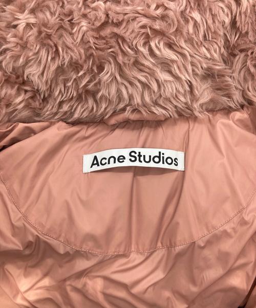 Acne studios（アクネ ストゥディオズ）Acne studios (アクネ ストゥディオス) FAUX FUR DOWN JACKET ピンク サイズ:３０の古着・服飾アイテム