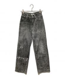 Ameri（アメリ）の古着「TROMPE L′OEIL DENIM PANTS」｜グレー