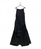 UN3D.アンスリード）の古着「color code gather cami op」｜ブラック