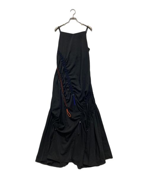 UN3D.（アンスリード）UN3D. (アンスリード) color code gather cami op ブラック サイズ:Mの古着・服飾アイテム