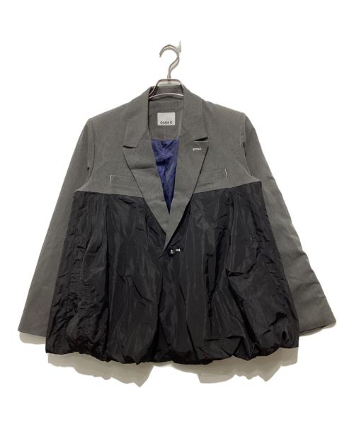 OMMO（オーエムエムオー）OMMO (オーエムエムオー) FLASK PATTERN DOCKING JK グレー×ブラック サイズ:Sの古着・服飾アイテム