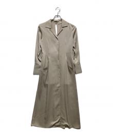 THE PERMANENT EYE（ザ パーマネント アイ）の古着「2way slim satin Dress」｜ベージュ