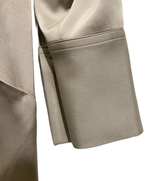 THE PERMANENT EYE（ザ パーマネント アイ）THE PERMANENT EYE (ザ パーマネント アイ) 2way slim satin Dress ベージュ サイズ:Ｓの古着・服飾アイテム