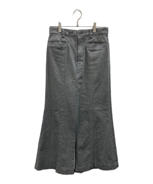 STUDIOUS（ステュディオス）STUDIOUS (ステュディオス) Back Flare Denim SK グレー サイズ:Mの古着・服飾アイテム