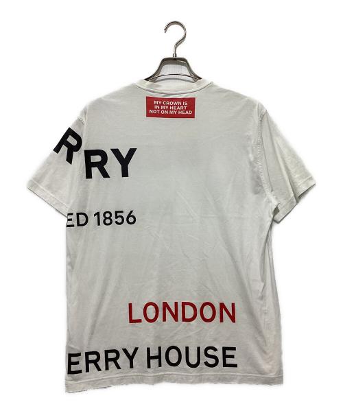 BURBERRY（バーバリー）BURBERRY (バーバリー) ホースフェリープリント Tシャツ ホワイト サイズ:Mの古着・服飾アイテム